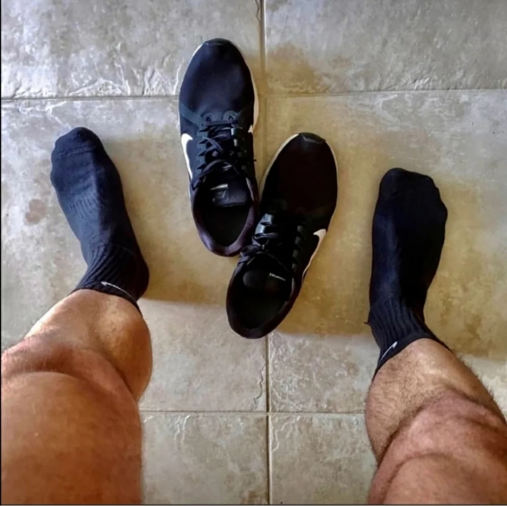 Men’s athletic Crew WHITE gym socks